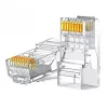 UGREEN Conector modular RJ45 Cat6 - transparente con contactos dorados (10 uds.)