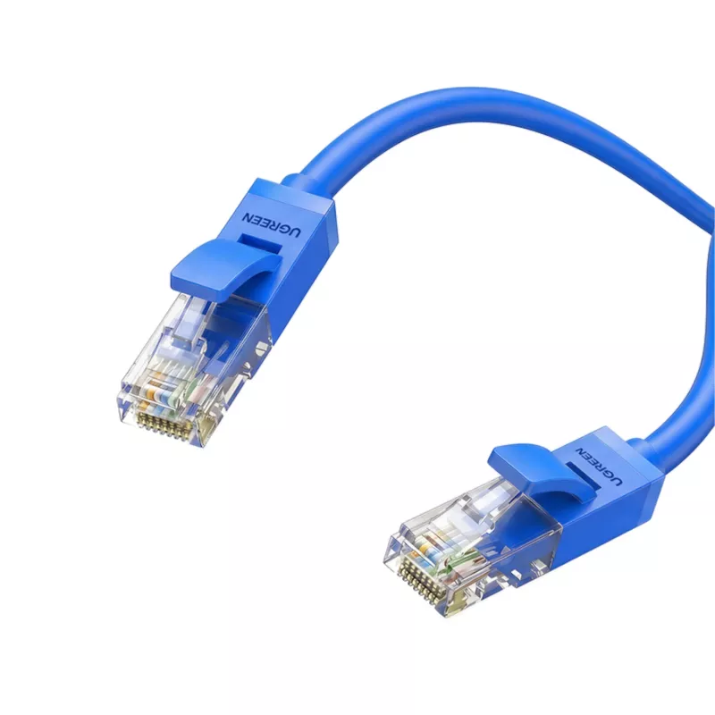 Cable Ethernet plano Cat6 UTP UGREEN 1m azul - cable de red patch RJ45 10Gbps 250MHz