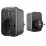 UGREEN CD314 Cargador GaN de 30W con 2 USB-A, 1 USB-C y 1 toma de corriente AC, enchufe EU, Negro