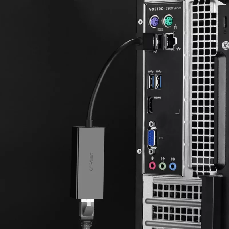 UGREEN CM111 Adaptador USB 3.0 a RJ45 Gigabit Ethernet - Negro