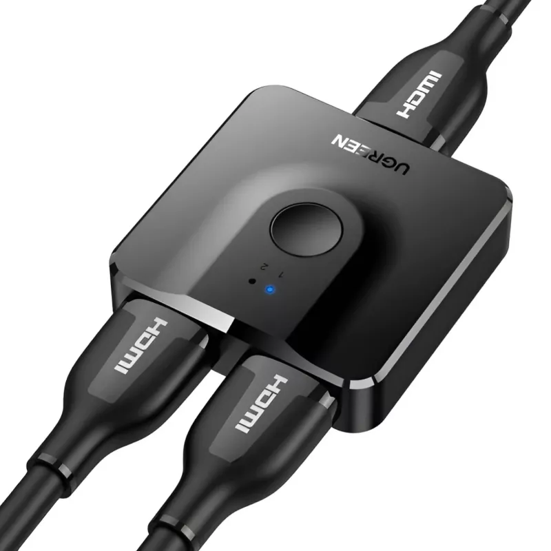 Conmutador HDMI 4K bidireccional 2 en 1 UGREEN CM217-50966 - negro