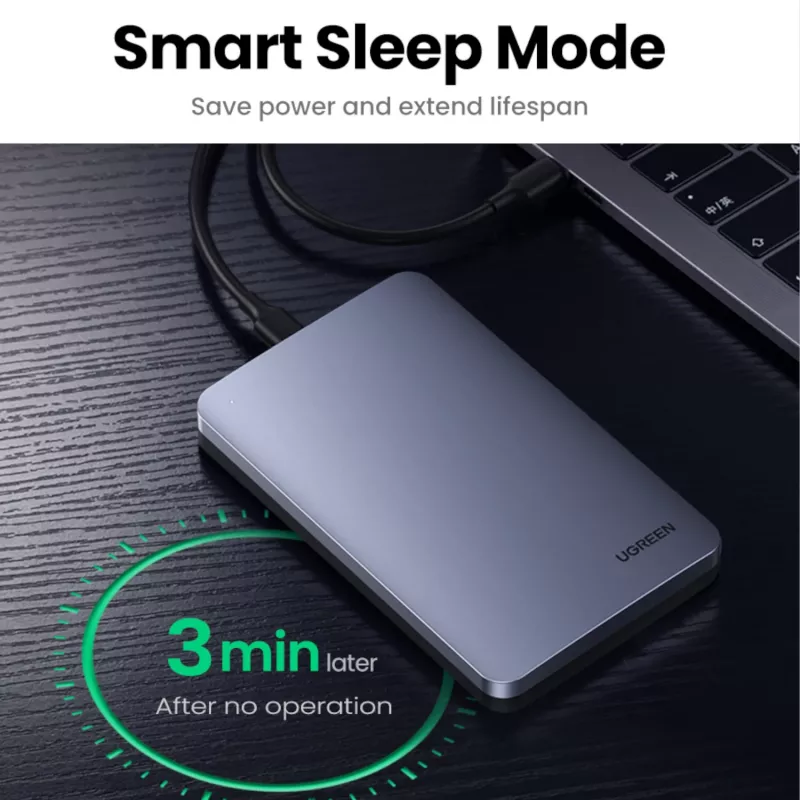 UGREEN CM300 Caja para disco duro USB Type-C de 2,5