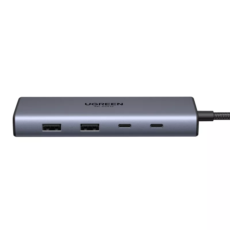 Ugreen CM639 Hub USB-C 10 en 1 con 2x HDMI, 2x USB, RJ45, SD/TF, PD 100W