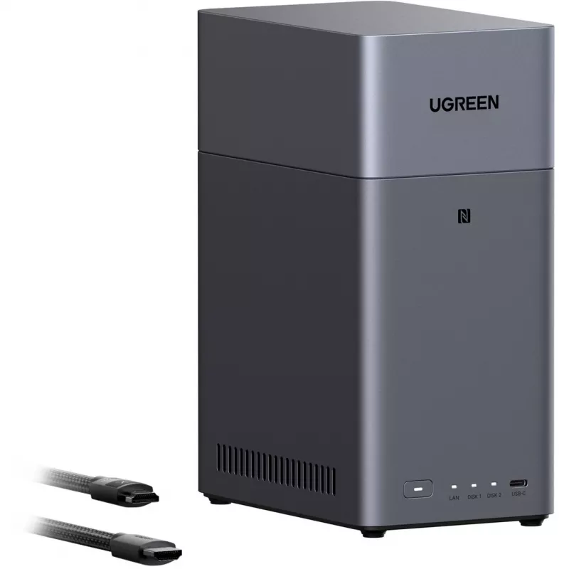 UGREEN DH2300 + 2x 6 TB Seagate IronWolf HDD pack (negro)