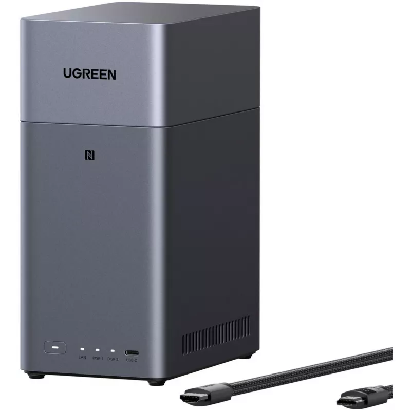 UGREEN DH2300 + 2x 6 TB Seagate IronWolf HDD pack (negro)