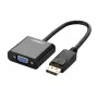 Convertidor UGREEN DisplayPort macho a VGA hembra, adaptador activo, Full HD 1080p, dorado, negro