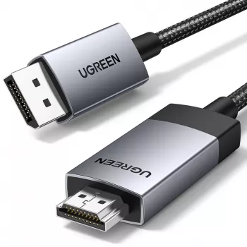 Cable UGREEN DP119 DisplayPort a HDMI 2m 4K 60Hz gris