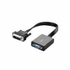 UGREEN Adaptador de vídeo activo DVI-D 24+1 a VGA (conector macho a conector hembra) – negro