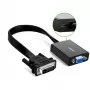 UGREEN Adaptador de vídeo activo DVI-D 24+1 a VGA (conector macho a conector hembra) – negro