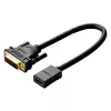 UGREEN adaptador de cable DVI a HDMI 15cm macho a hembra 1080p Full HD Negro