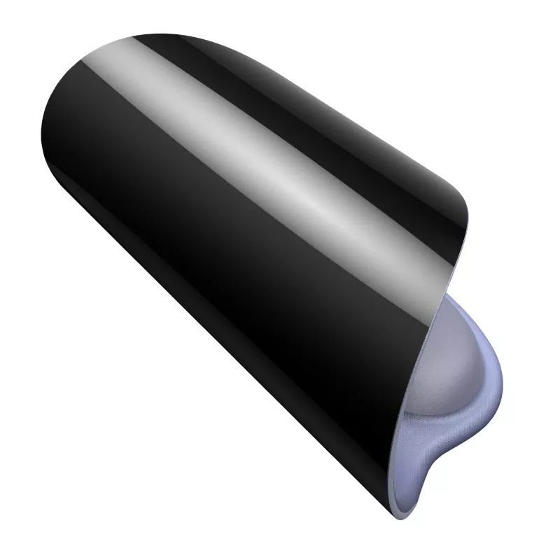 Alfombrilla de ratón ergonómica UGREEN LP668 – reposamuñecas de gel, superficie de tela lisa, base de goma antideslizante, negro