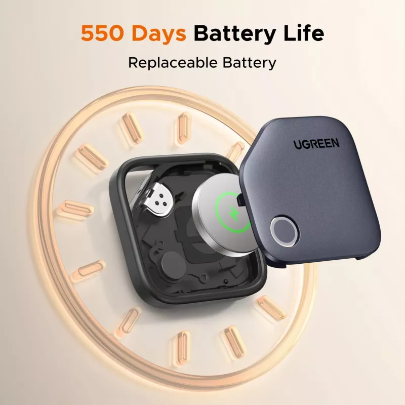 UGREEN FineTrack Localizador Bluetooth CM829 para Samsung SmartThings, negro