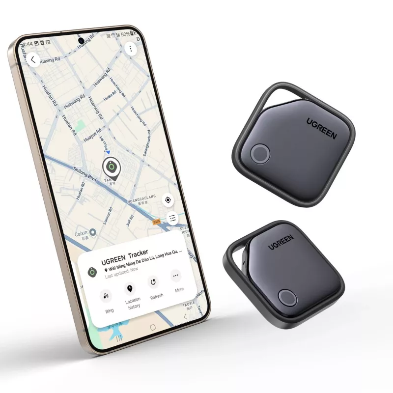 UGREEN FineTrack Localizador Bluetooth CM829 para Samsung SmartThings, negro