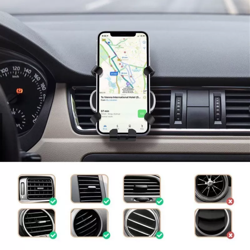 UGREEN soporte de coche para móvil Gravity negro (80539)