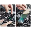 UGREEN Soporte de móvil Gravity Auto para salpicadero y parabrisas, soporte universal para smartphone con ventosa fuerte, giro 360°, brazo telescópico, desbloqueo con un botón, negro