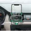UGREEN Soporte de móvil Gravity Auto para salpicadero y parabrisas, soporte universal para smartphone con ventosa fuerte, giro 360°, brazo telescópico, desbloqueo con un botón, negro