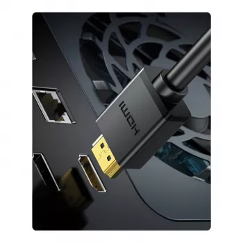 UGREEN HD106 Cable HDMI a DVI, 2m, Negro, 1080p, dorado, triple apantallado