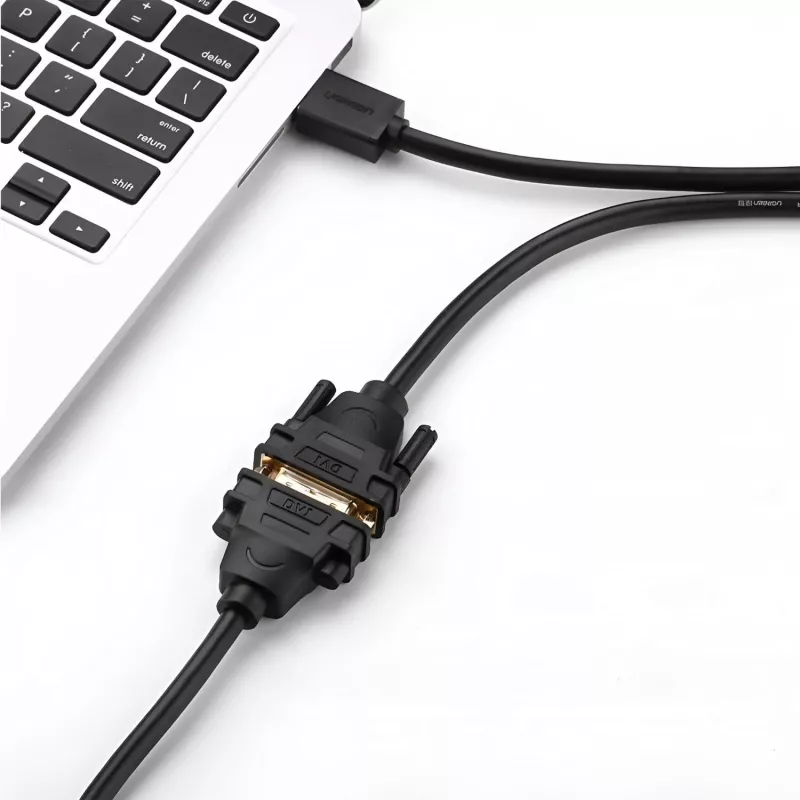 UGREEN HD106 Cable HDMI a DVI, 2m, Negro, 1080p, dorado, triple apantallado