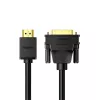 UGREEN HD106 Cable HDMI a DVI, 2m, Negro, 1080p, dorado, triple apantallado