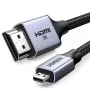 Cable UGREEN HD164 Micro HDMI a HDMI 2.1 8K 1m gris