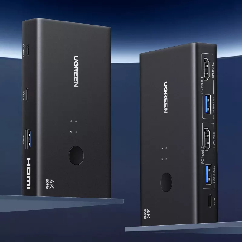 UGREEN Conmutador KVM HDMI 2.0 2-in-1 out