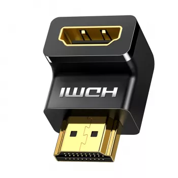 UGREEN Adaptador HDMI en ángulo 90 grados hacia abajo 4K 60Hz HD112 negro