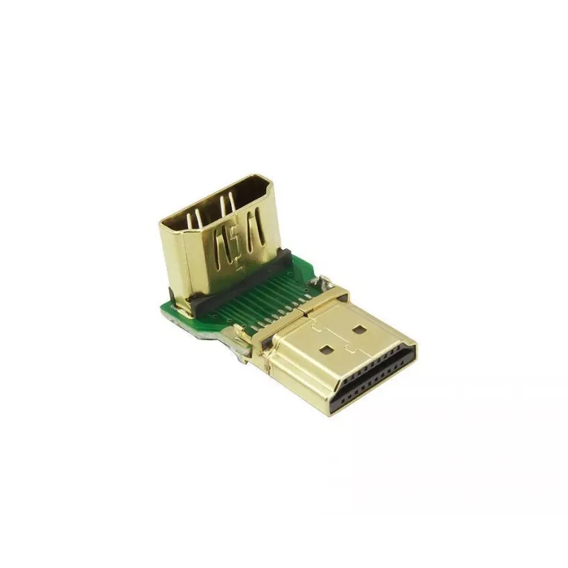 UGREEN Adaptador HDMI en ángulo 90 grados hacia abajo 4K 60Hz HD112 negro