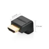 UGREEN Adaptador HDMI en ángulo 90 grados hacia abajo 4K 60Hz HD112 negro