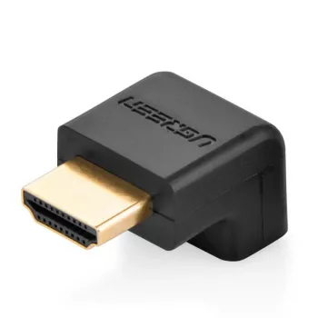 UGREEN Adaptador HDMI en ángulo 90 grados hacia abajo 4K 60Hz HD112 negro