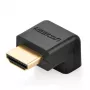 UGREEN Adaptador HDMI en ángulo 90 grados hacia abajo 4K 60Hz HD112 negro