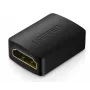 UGREEN Adaptador de Acoplamiento HDMI Conector Hembra HDMI a Conector Hembra HDMI 4K@60Hz Negro (20107)