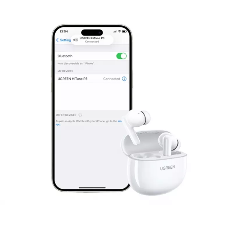 UGREEN HiTune P3 Auriculares inalámbricos intrauditivos, blanco