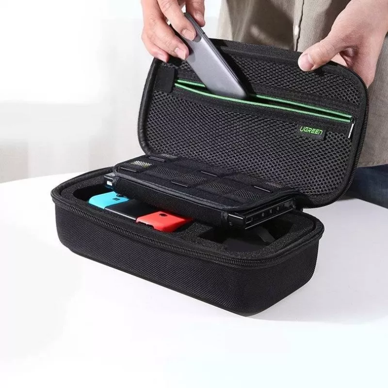 UGREEN LP145 Funda para Nintendo Switch, carcasa rígida EVA, Oxford Negro