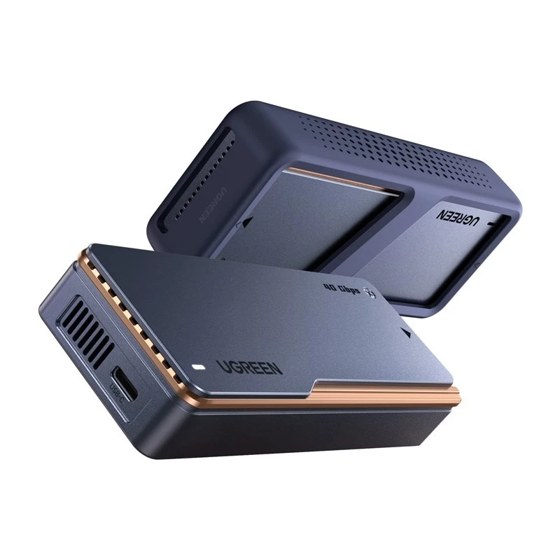 UGREEN carcasa para SSD M.2 NVMe D703 USB4 40Gbps sin herramientas aluminio Space Grey