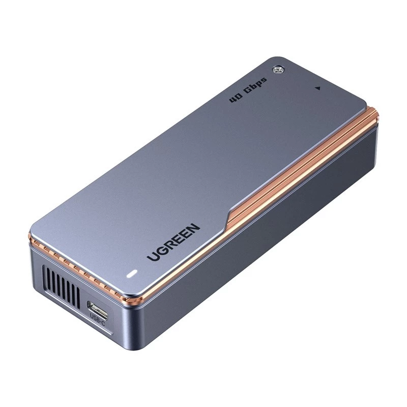 UGREEN carcasa para SSD M.2 NVMe D703 USB4 40Gbps sin herramientas aluminio Space Grey