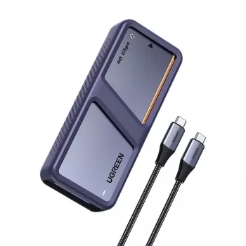 UGREEN carcasa para SSD M.2 NVMe D703 USB4 40Gbps sin herramientas aluminio Space Grey