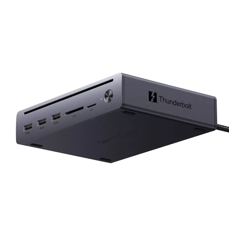 UGREEN Maxidok Estación de acoplamiento Thunderbolt 5 10 en 1 con triple pantalla 8K y Power Delivery 140W