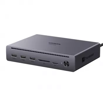 UGREEN Maxidok Estación de acoplamiento Thunderbolt 5 10 en 1 con triple pantalla 8K y Power Delivery 140W