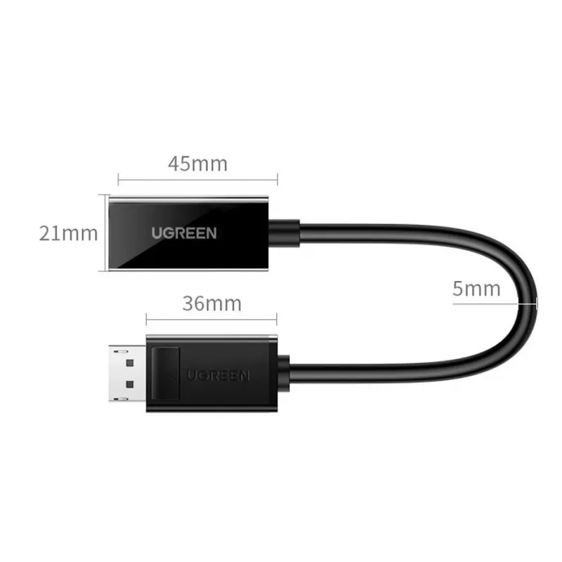 UGREEN MM137 adaptador DisplayPort a HDMI 4K/1080p negro