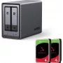 UGREEN NASync DXP2800 NAS de 2 bahías con 8TB (2x Seagate IronWolf 4TB), Intel N100, 2.5GbE