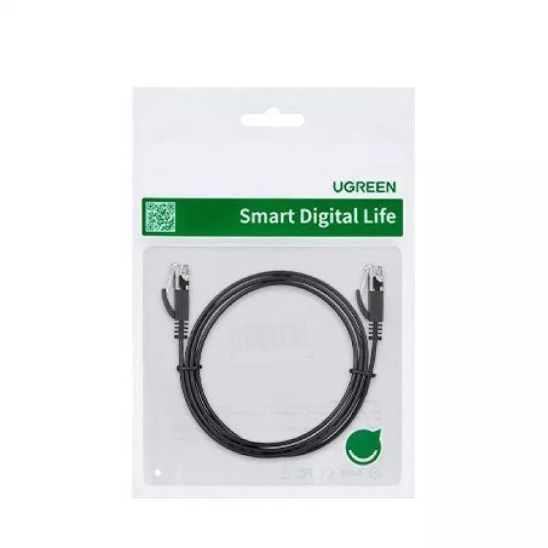 UGREEN NW102 Cable de red Ethernet plano Cat6 8m - negro