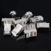 Conector de red Ethernet UGREEN NW111 RJ45 Cat6 pack de 100 - plata/transparente