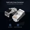 Conector de red Ethernet UGREEN NW111 RJ45 Cat6 pack de 100 - plata/transparente