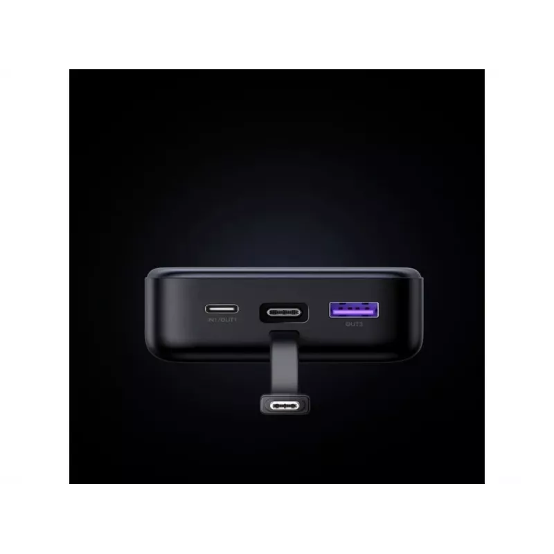Batería externa UGREEN 20000mAh 20W 45762 con cable integrado gris