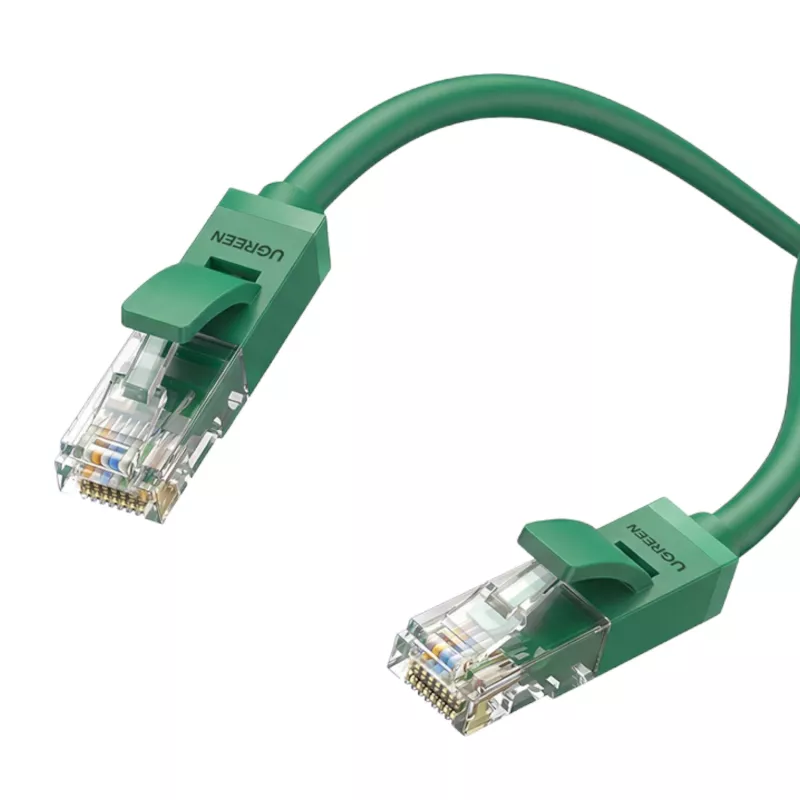 Cable de red LAN RJ45 CAT6 UGREEN 2m - 1Gbps, 250MHz - verde