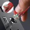 Cable de red LAN Ethernet UGREEN RJ45 CAT6 0,5m - rojo (1Gbps, 250MHz)
