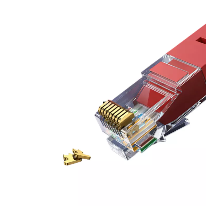 Cable de red LAN Ethernet UGREEN RJ45 CAT6 0,5m - rojo (1Gbps, 250MHz)