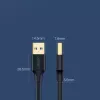 Cable UGREEN US128 USB 3.0 conector macho A a conector macho A 2m negro