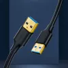 Cable UGREEN US128 USB 3.0 conector macho A a conector macho A 2m negro