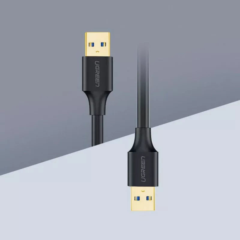 Cable UGREEN US128 USB 3.0 conector macho A a conector macho A 2m negro